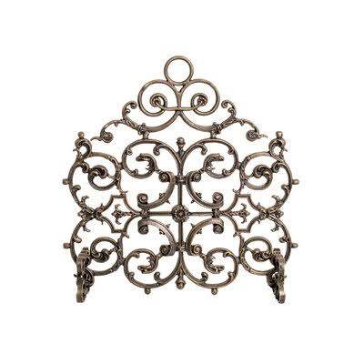 Antique Gold Iron Fireplace Screen W777