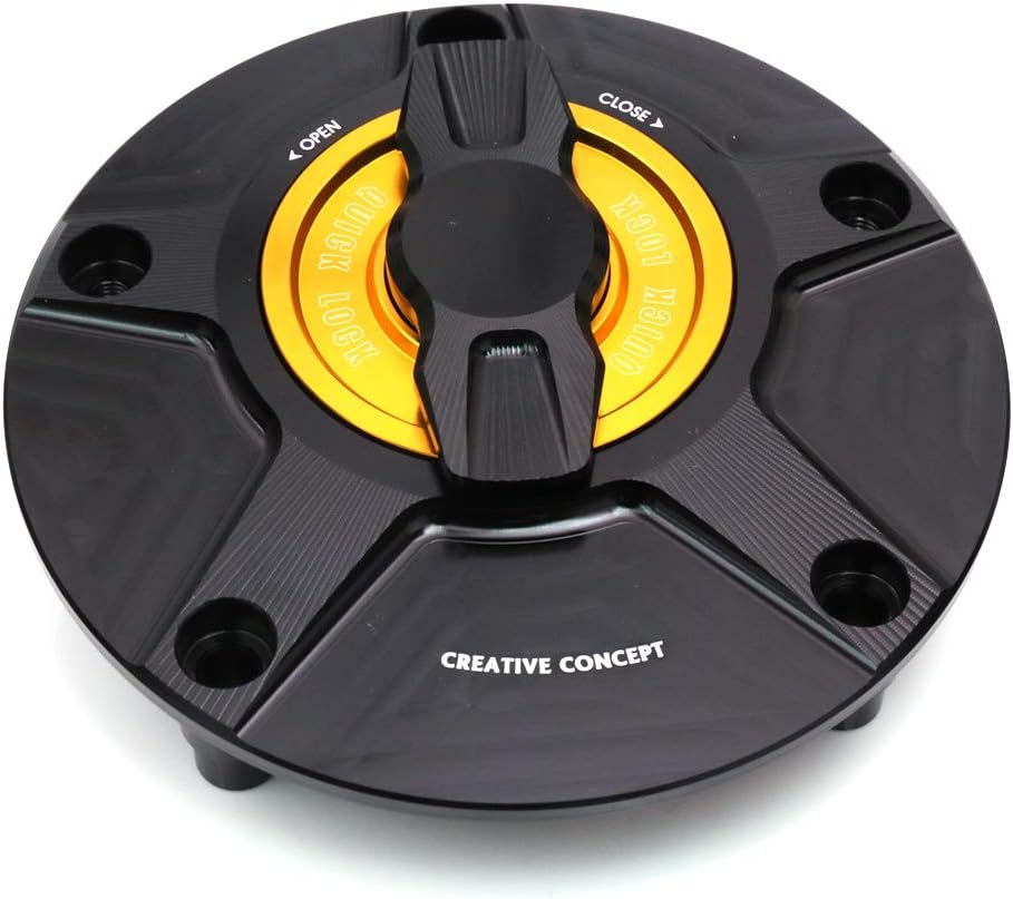 Black Blue CNC Quick Lock Fuel Cap Q8956