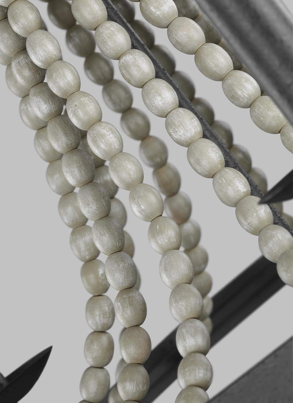 Bronze 6-Light Candle Bead Chandelier Y434