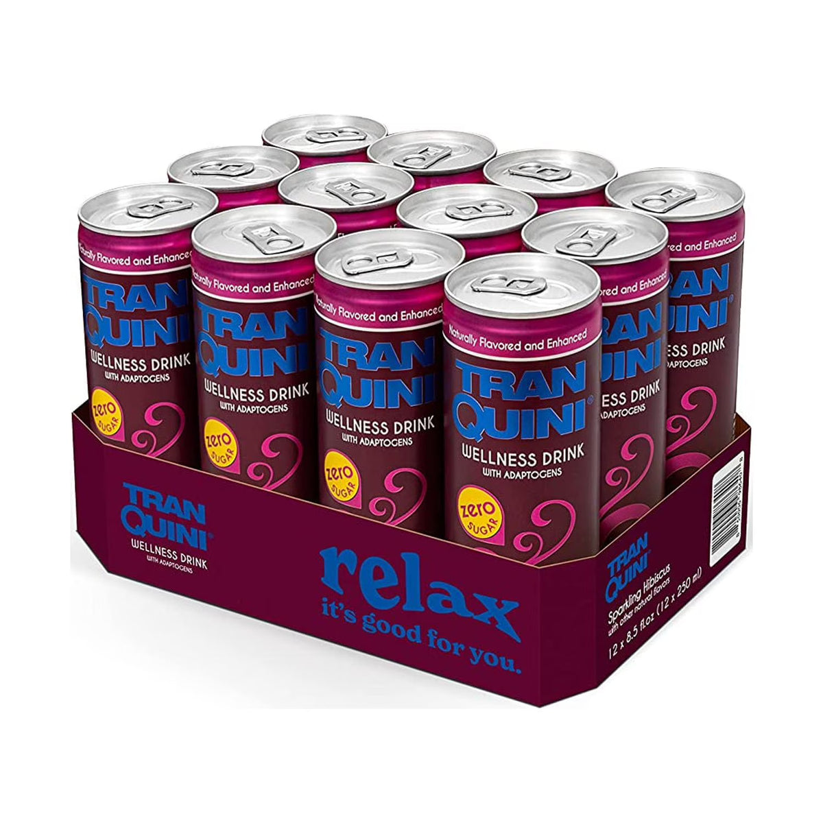 Hibiscus Sugar Free Sparkling Water 12 Pack (8.5 Fl Oz) V3980