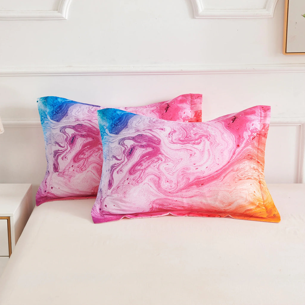 Gradient Abstract Marble Reversible Full/Queen Comforter Set, 3 Pieces Q79671