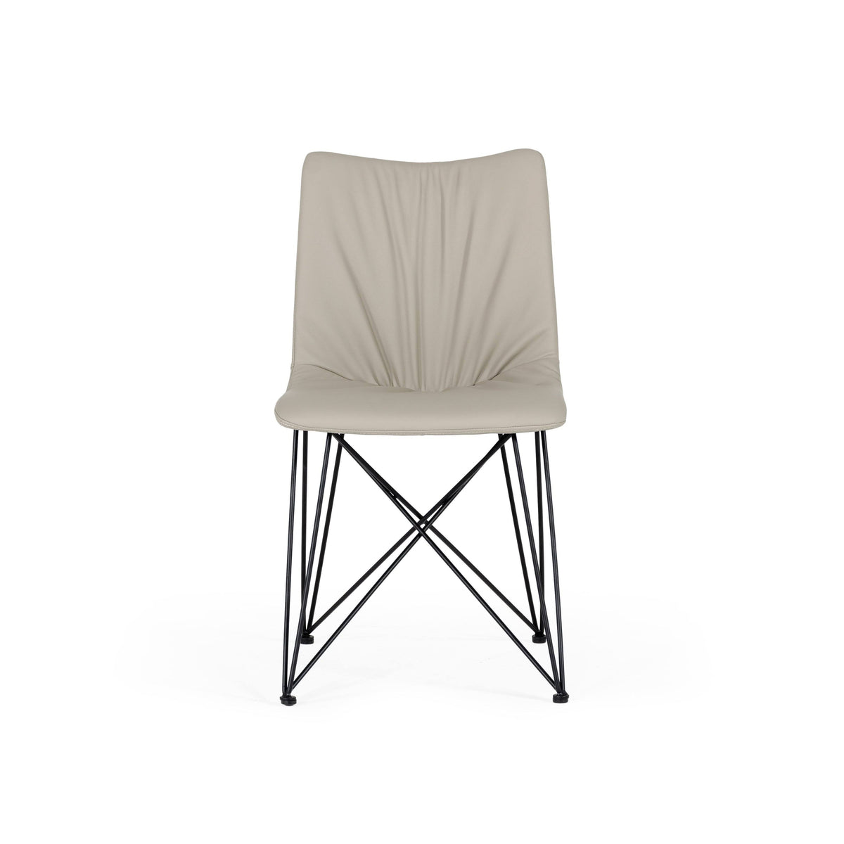 Grey Leatherette Dining Chair (Set of 2) V953753