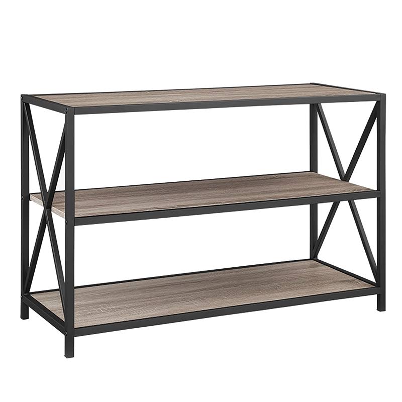 Rustic Industrial 3-Piece Bookcase Set E7880