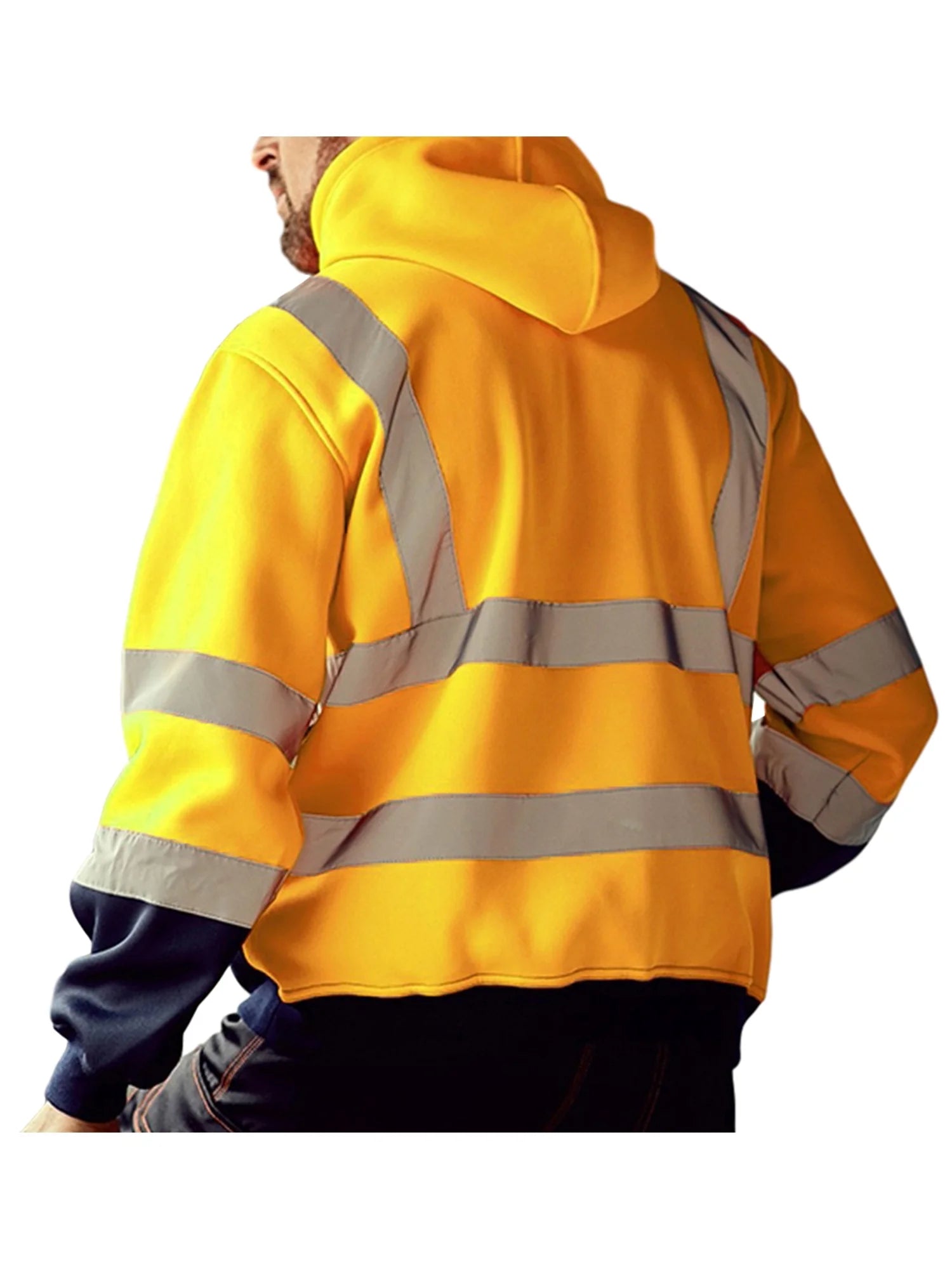 Hi Vis Reflective Hooded Sweatshirt O7019