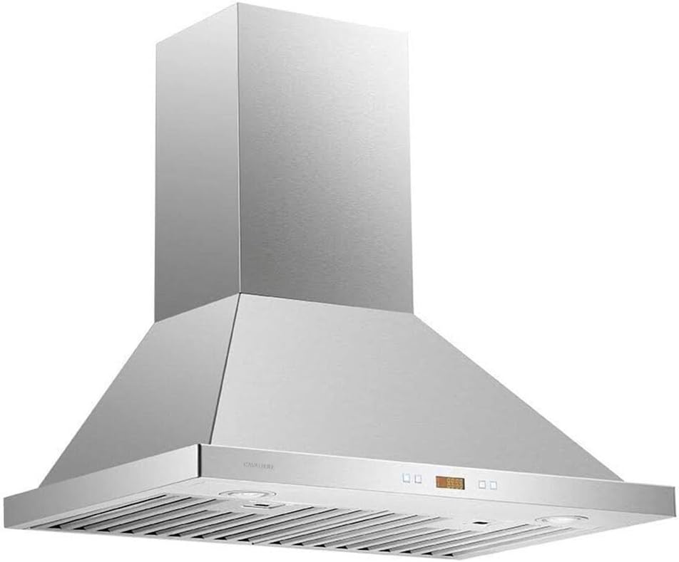 30 Range Hood Wall Mounted Brushed Stainless Steel Vent 900CFM N49202