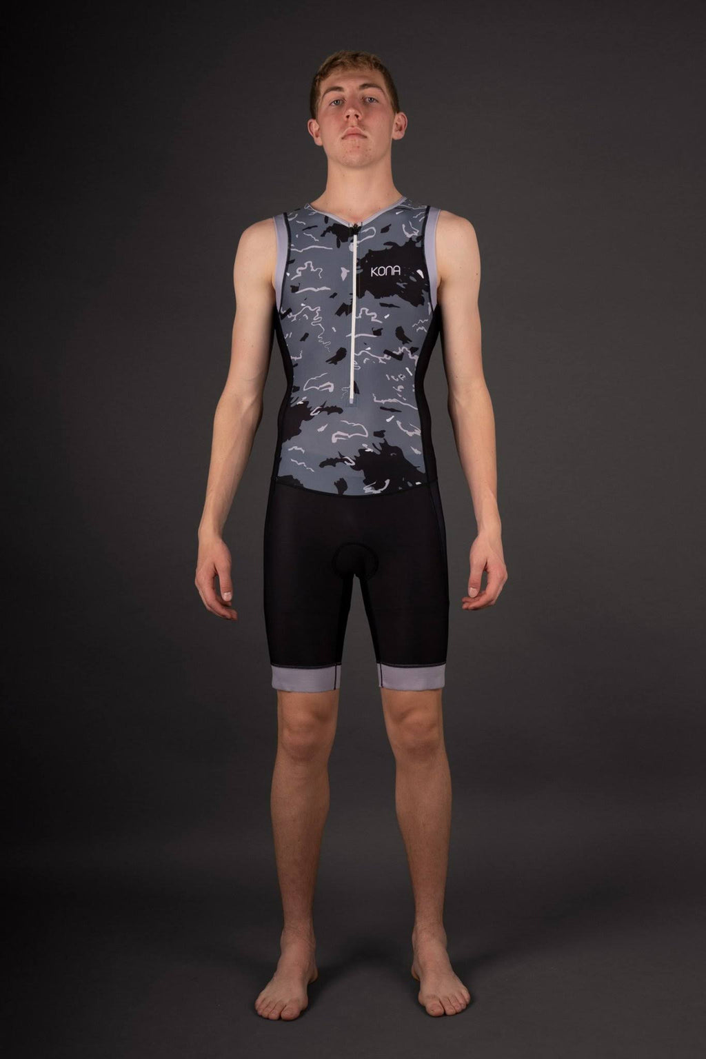 Aqua Camo Navy Camo Large Triathlon Race Suit X6094