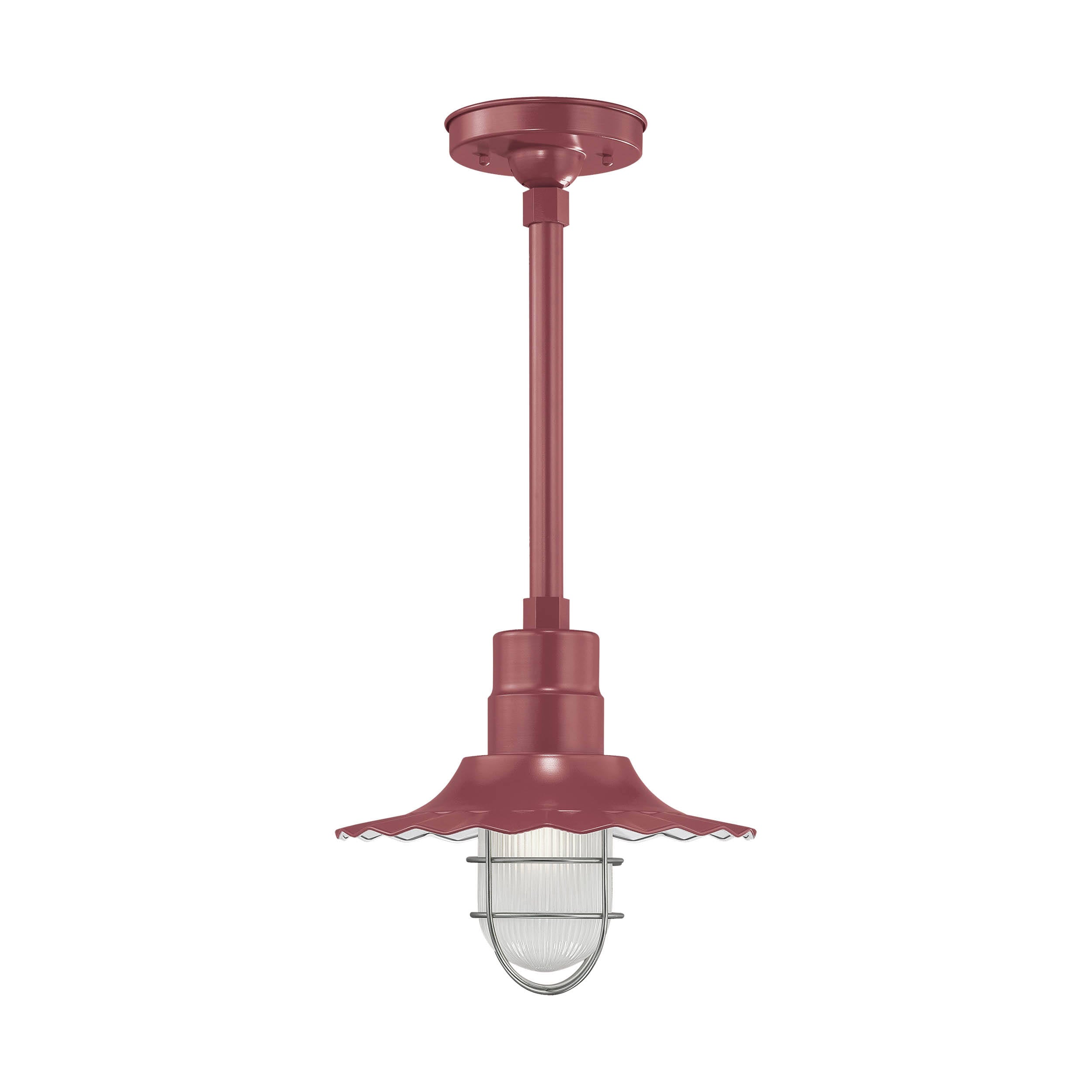 Satin Red Cord Hung Radial Wave Shade H745030