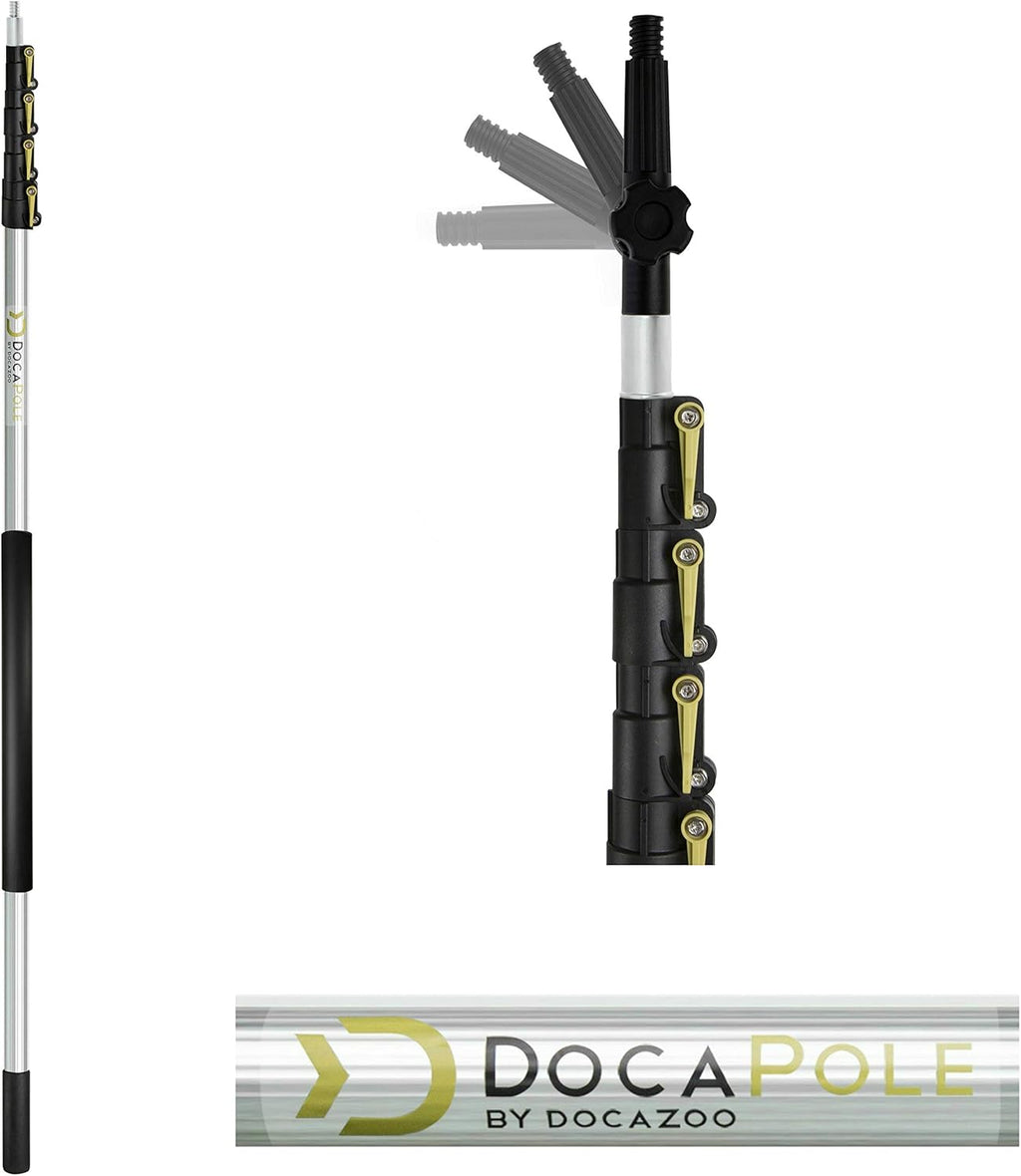 6-24 Foot Telescopic Cleaning Brush with Hard Bristle Brush, Pack of 2 D620200